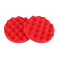 Red Waffle Sponge Buffing Pads Waxing Polishing Foam Pad for Car Beauty